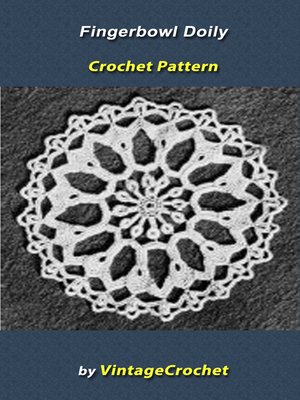 cover image of Fingerbowl Doily Vintage Crochet Pattern